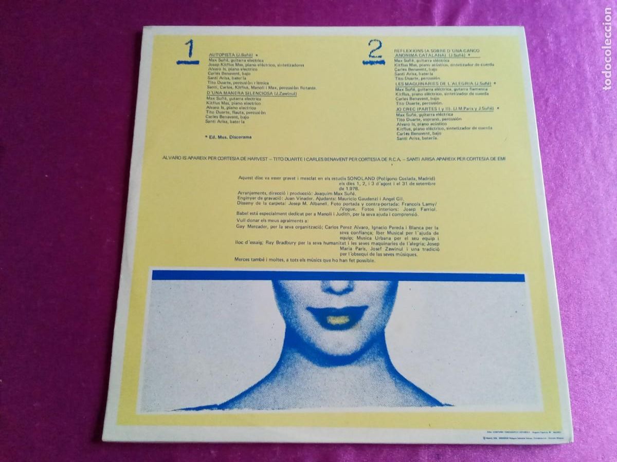Discos de vinilo: MAX BABEL VINILO LP L3 14 - Foto 3