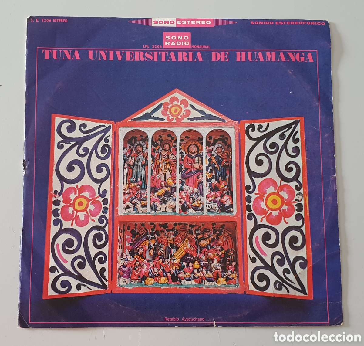 Disques de vinyle: LP TUNA UNIVERSITARIA DE HUAMANGA (Per&uacute; - Sono Radio - 1976) Folk Quechua RARO ESCASO