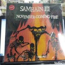 Dischi in vinile: SAMHAIN III LP NOVEMBER-COMING-FIRE PRECINTADO VINILO DE COLOR