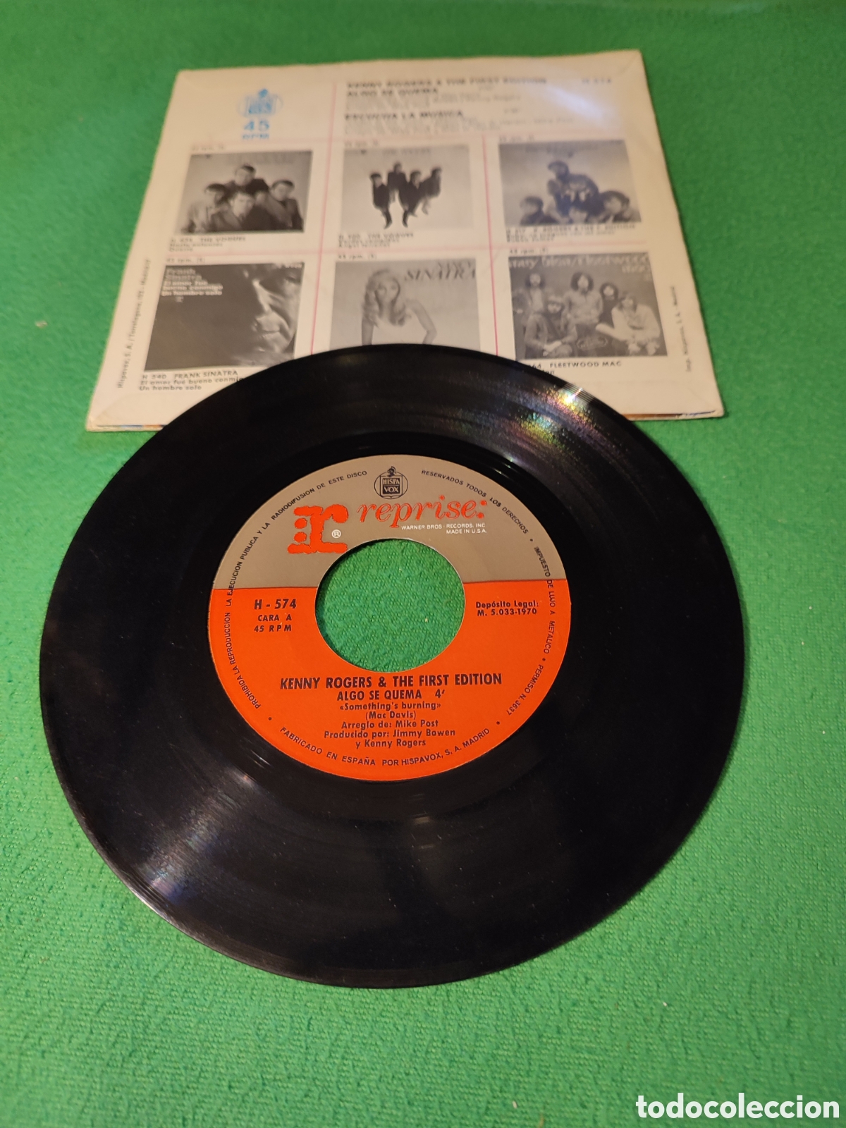 Discos de vinilo: Kenny Rogers & The First Edition - Algo se quema - Foto 2