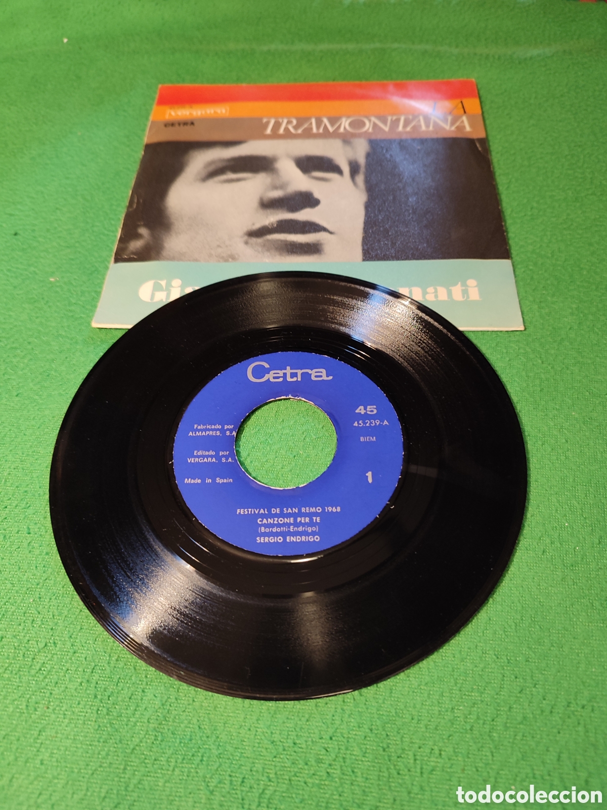 Discos de vinilo: Sergio Endrigo y Gianni Pettenati - Canzone per te - Foto 2