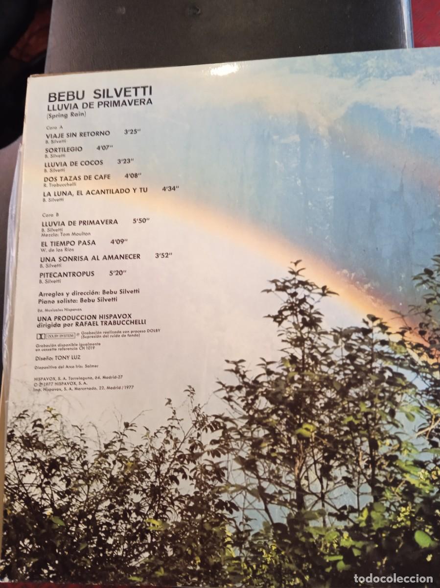 Discos de vinilo: BEBU SILVETTI- LLUVIA DE PRIMAVERA. LP - Foto 2