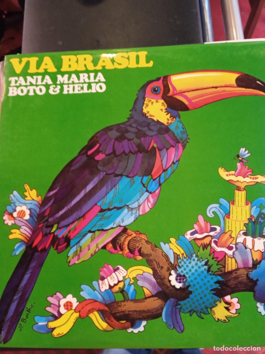 Disques de vinyle: TANIA MARIA BOTO & HELIO- VIA BRASIL. LP COMO NUEVO