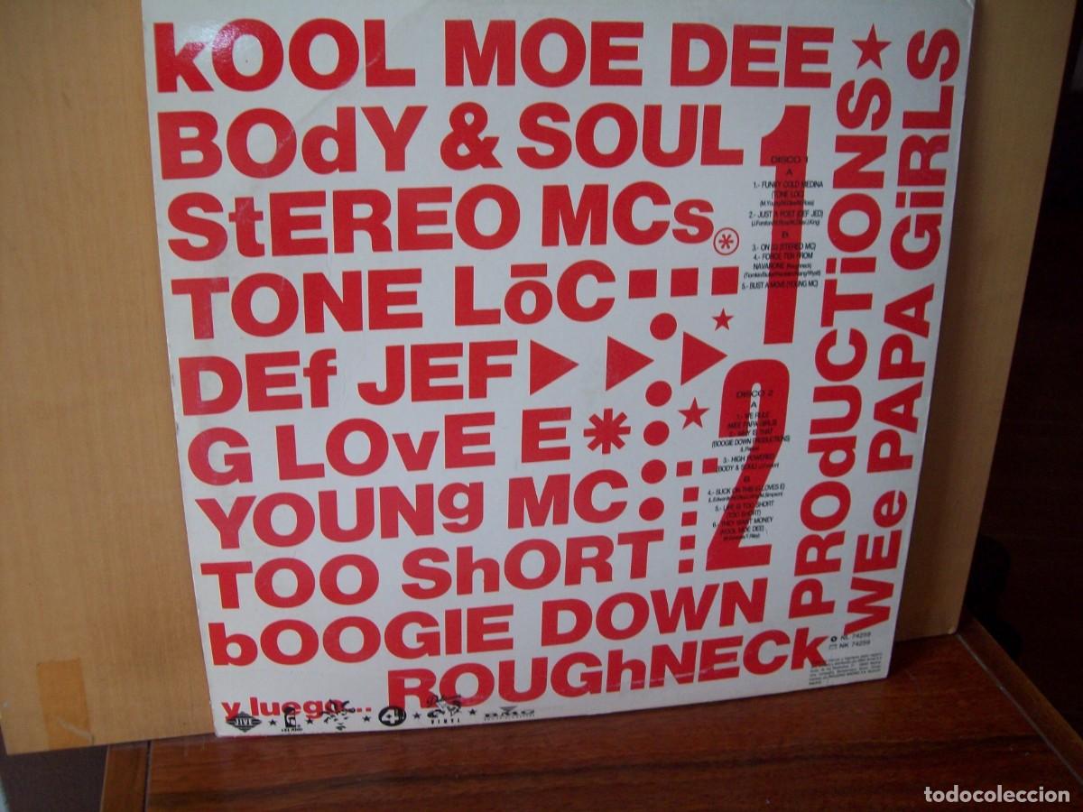Discos de vinilo: AHORA RAP - DOBLE LP FABRICADO EN ESPA&Ntilde;A - Foto 2