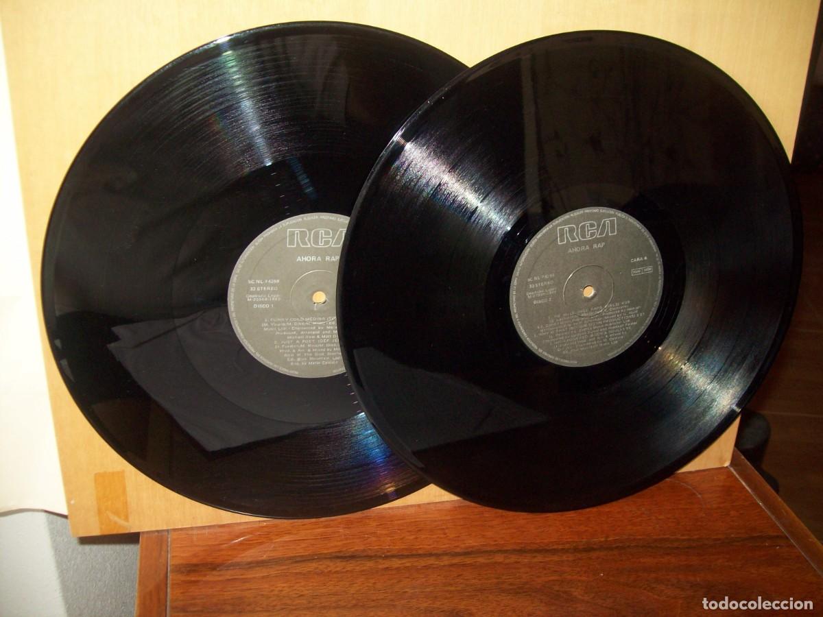 Discos de vinilo: AHORA RAP - DOBLE LP FABRICADO EN ESPA&Ntilde;A - Foto 3