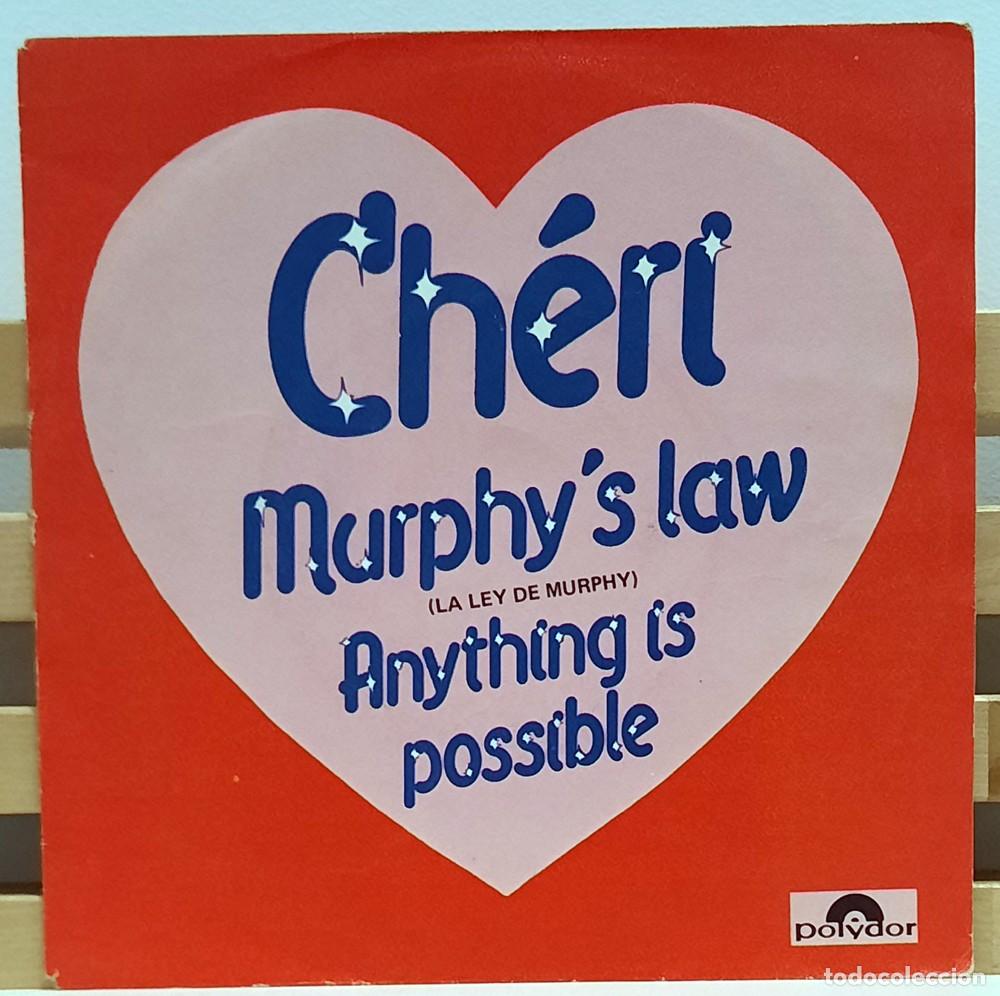 Discos de vinilo: CHERI &middot;&middot;&middot; Murphys law / Anything is possible (Single) - Foto 1