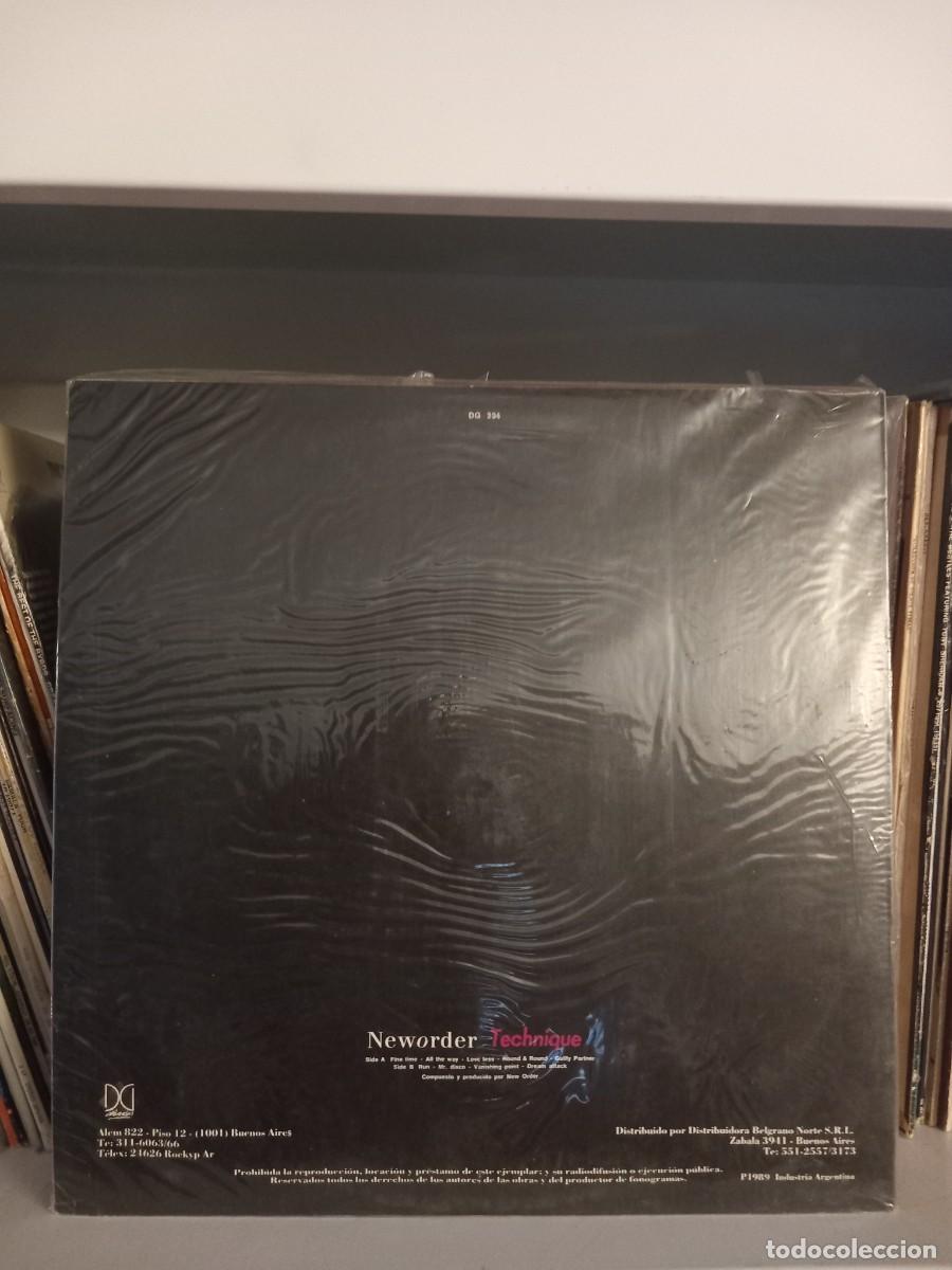 Discos de vinilo: Neworder &lrm;&ndash; Technique - lp edic. argentina 1989 - Foto 2
