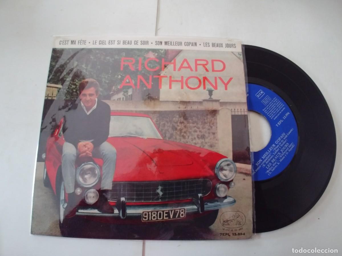 Discos de vinilo: RICHARD ANTHONY-EP Cest Ma F&ecirc;te +3 - Foto 1
