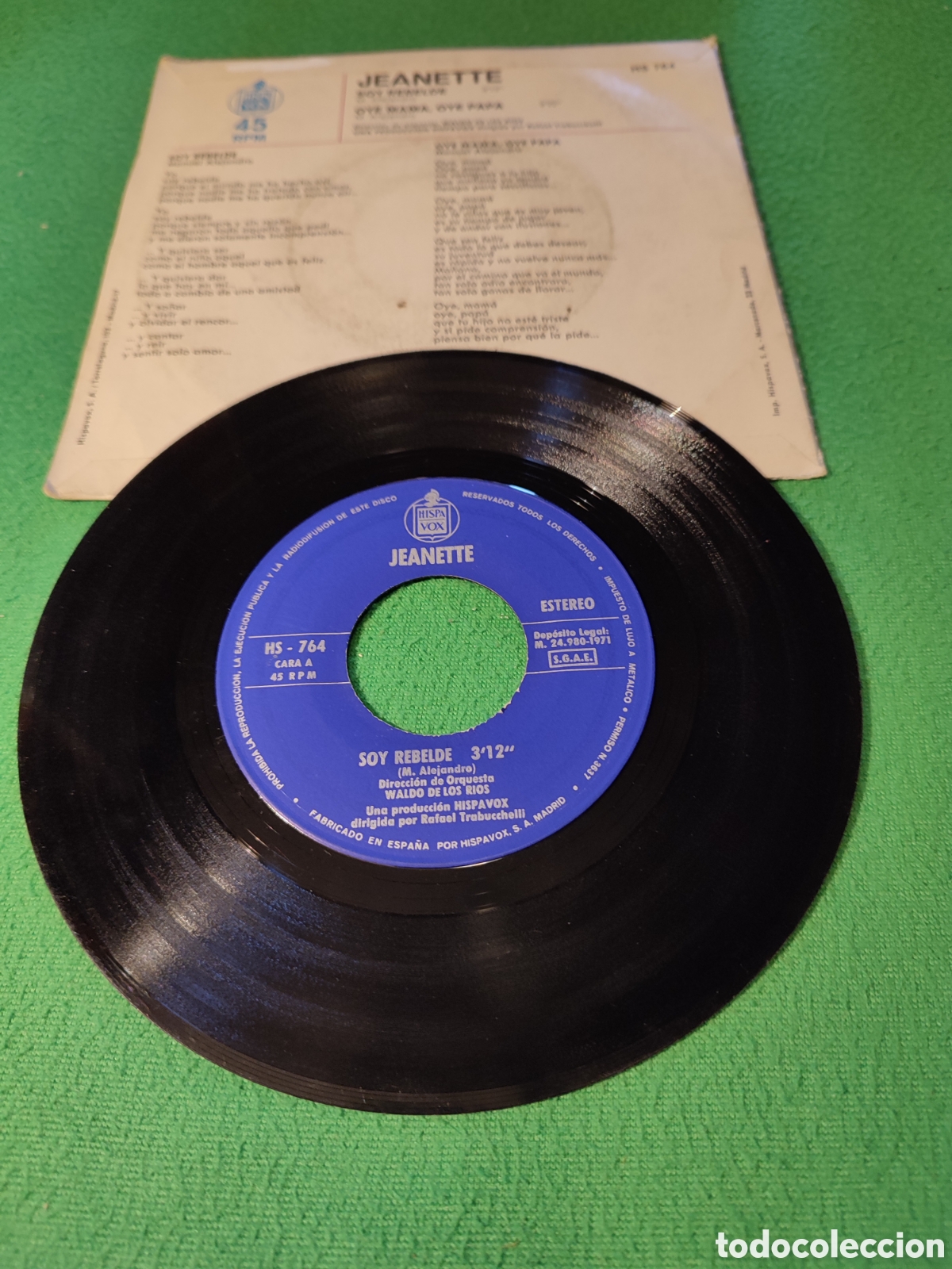 Discos de vinilo: Jeanette - Soy rebelde - Foto 2