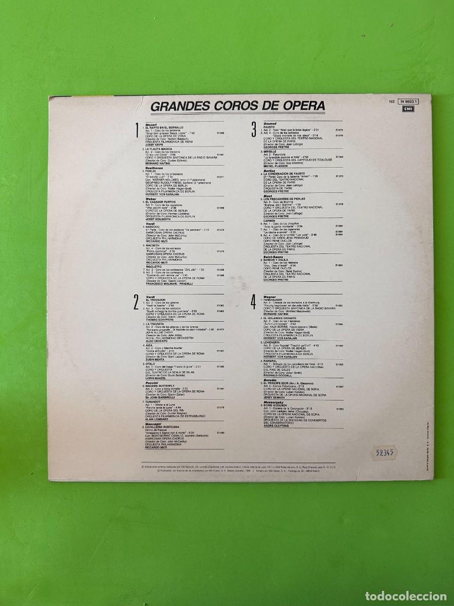 Discos de vinilo: Various - Grandes Coros De &Oacute;pera (2xLP, Comp) - Foto 2
