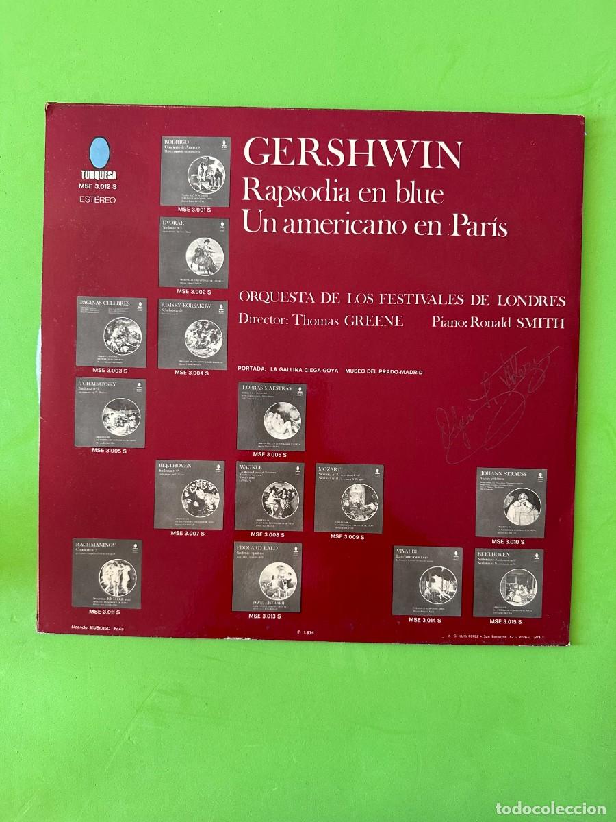 Discos de vinilo: George Gershwin - Rapsodia En Blue (LP) - Foto 2