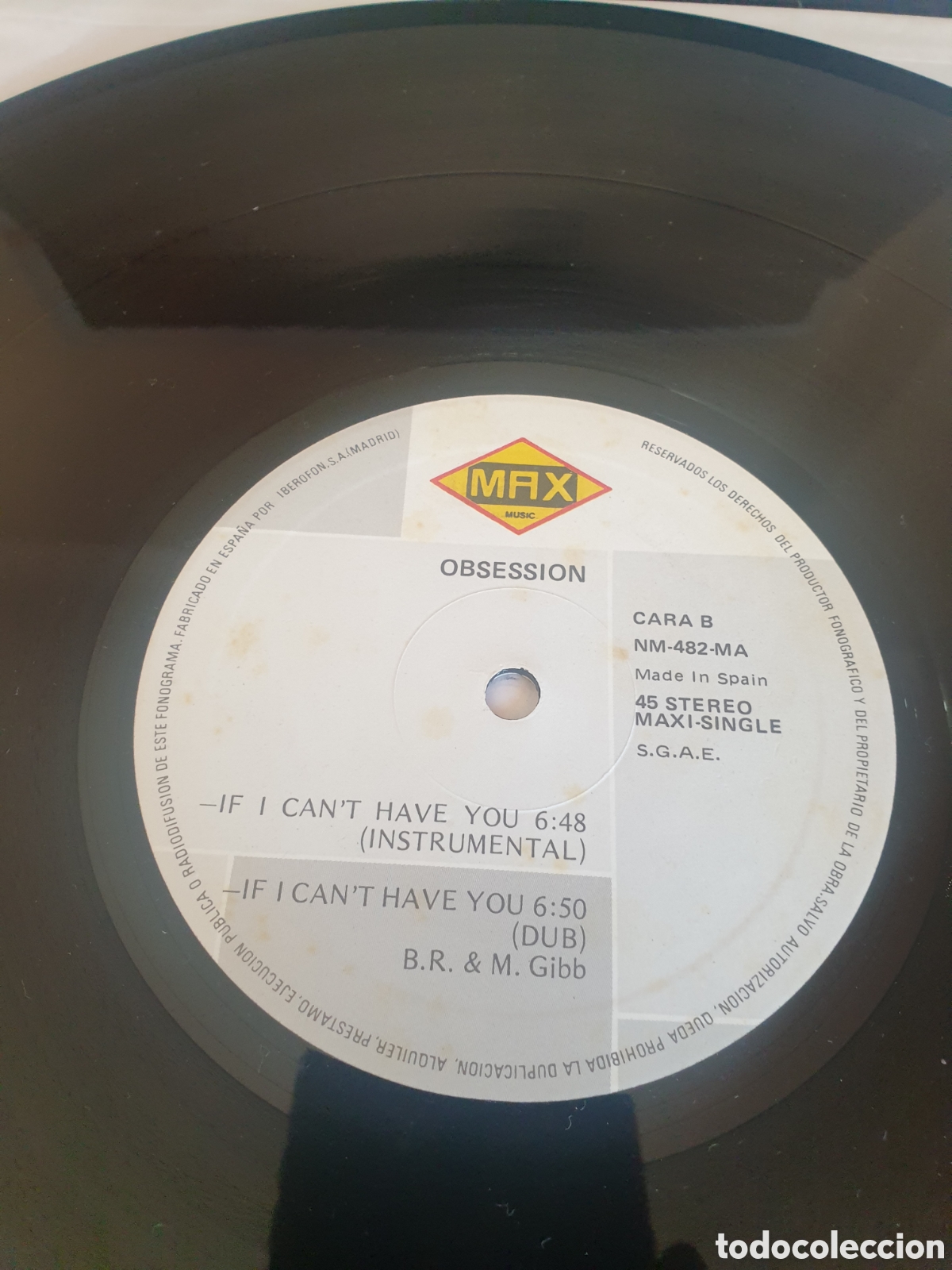 Discos de vinilo: Obsession - If I cant have you - Foto 3