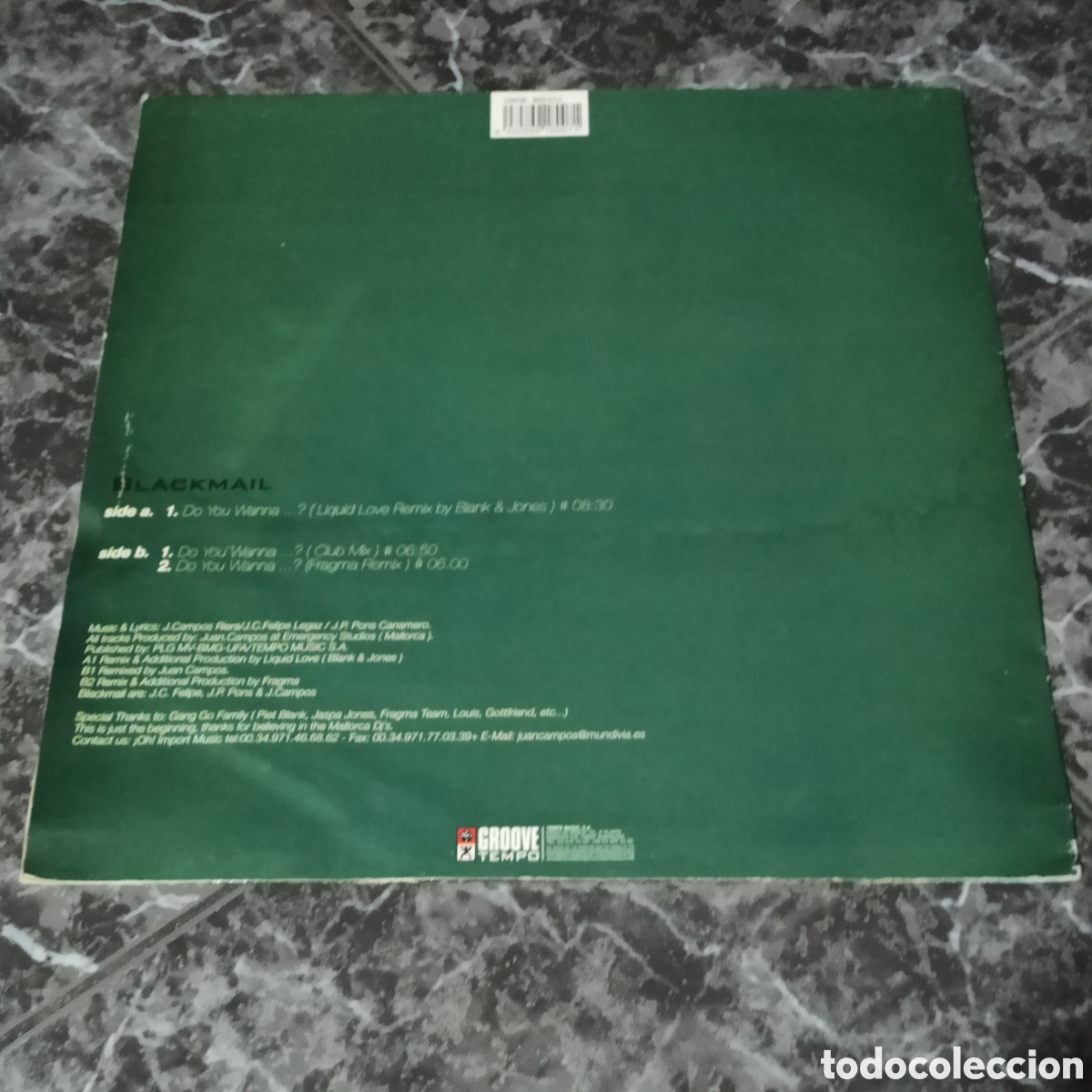 Discos de vinilo: Blackmail &lrm;&ndash; Do You Wann - Foto 2