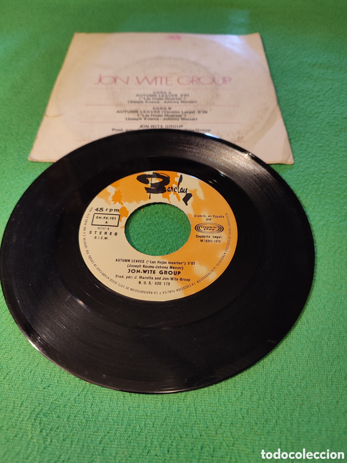 Discos de vinilo: Jon-Wite Group - Autum leaves - Foto 2