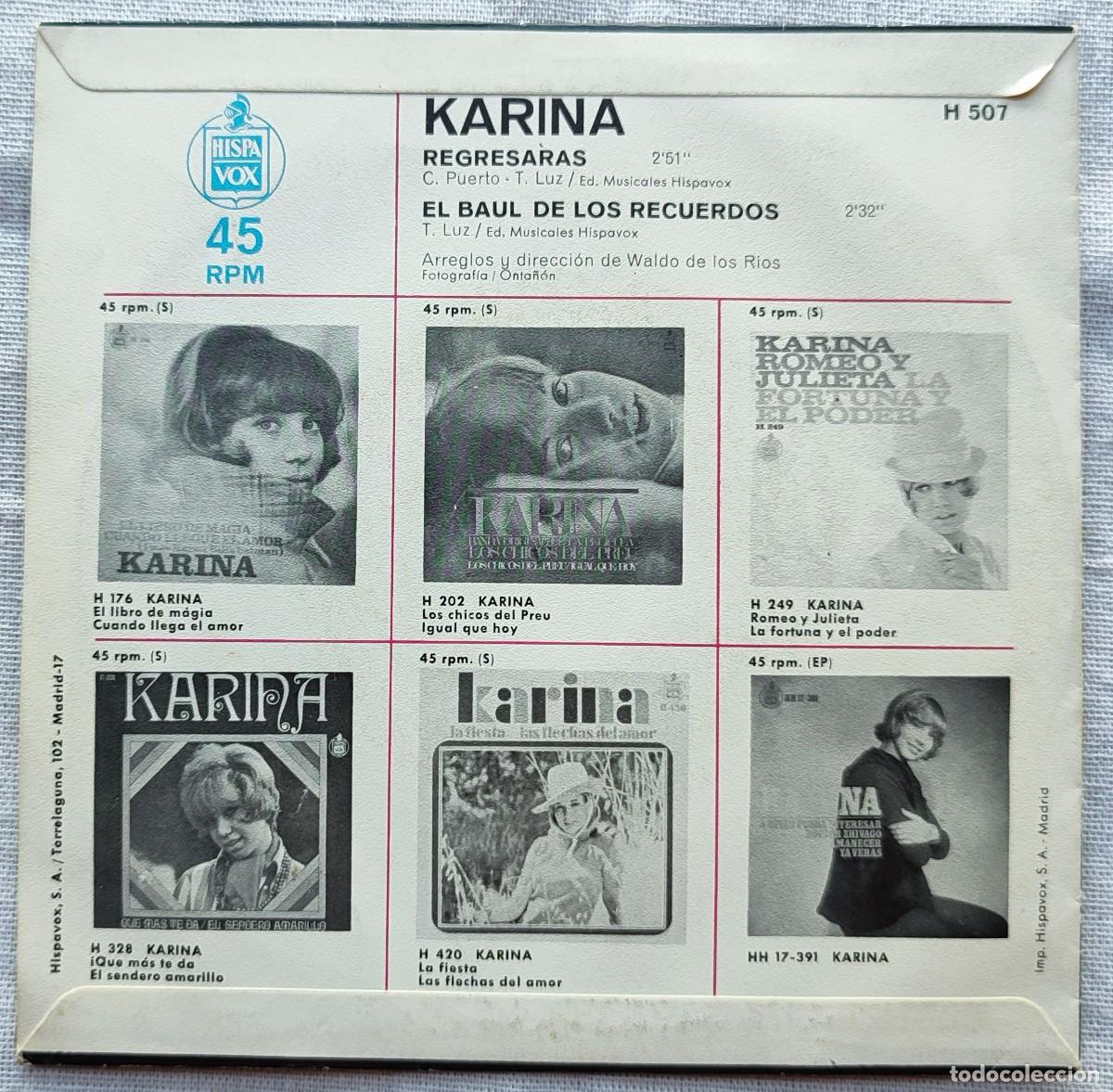 Discos de vinilo: Karina / Romeo y Julieta / La Fortuna y el poder / Hispavox - Foto 2