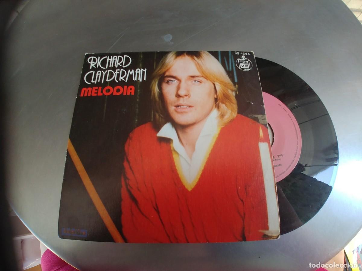 Discos de vinilo: RICHARD CLAYDERMAN-SINGLE MELODIA - Foto 1