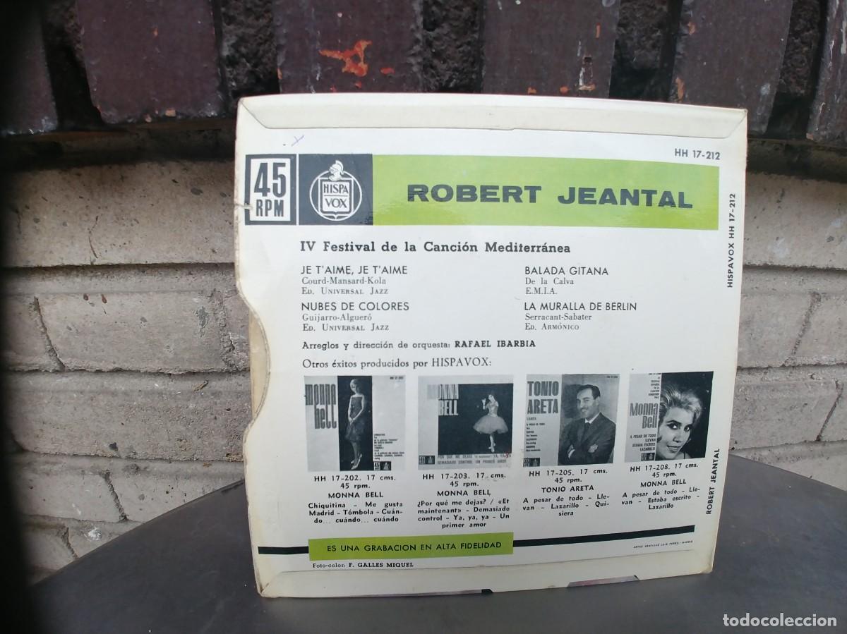 Discos de vinilo: ROBERT JEANTAL-EP JE TAIME +3 - Foto 2