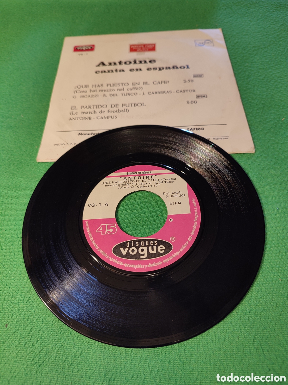 Discos de vinilo: Antoine - Que has puesto en el caf&eacute;? - Foto 2