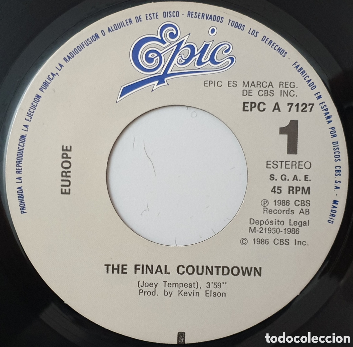 Discos de vinilo: EUROPE - The Final Countdown/+1 (Espa&ntilde;a - Epic - 1986) - Foto 4