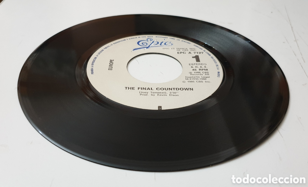 Discos de vinilo: EUROPE - The Final Countdown/+1 (Espa&ntilde;a - Epic - 1986) - Foto 5