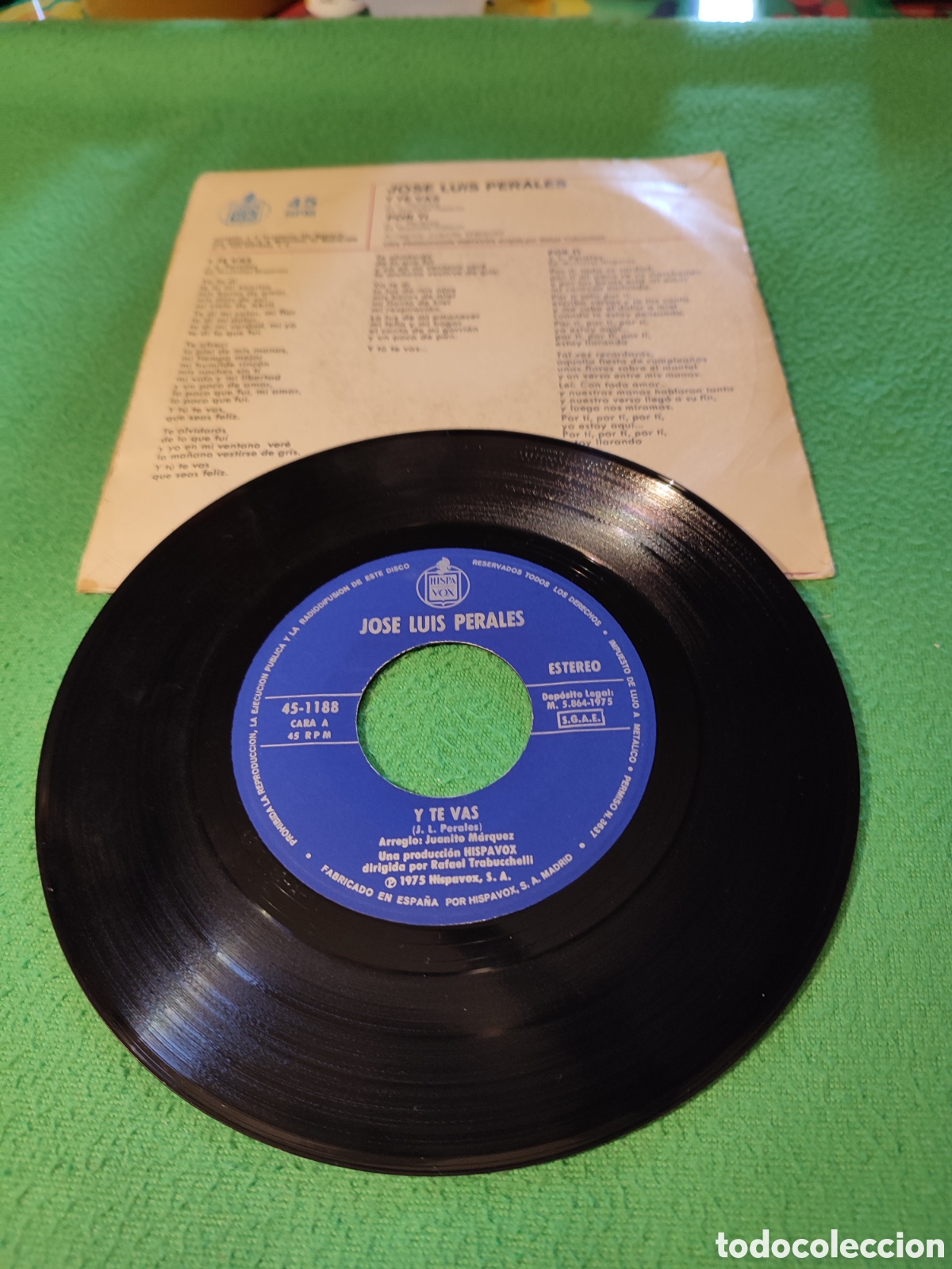 Discos de vinilo: Jos&eacute; Luis - Y te vas - Foto 2