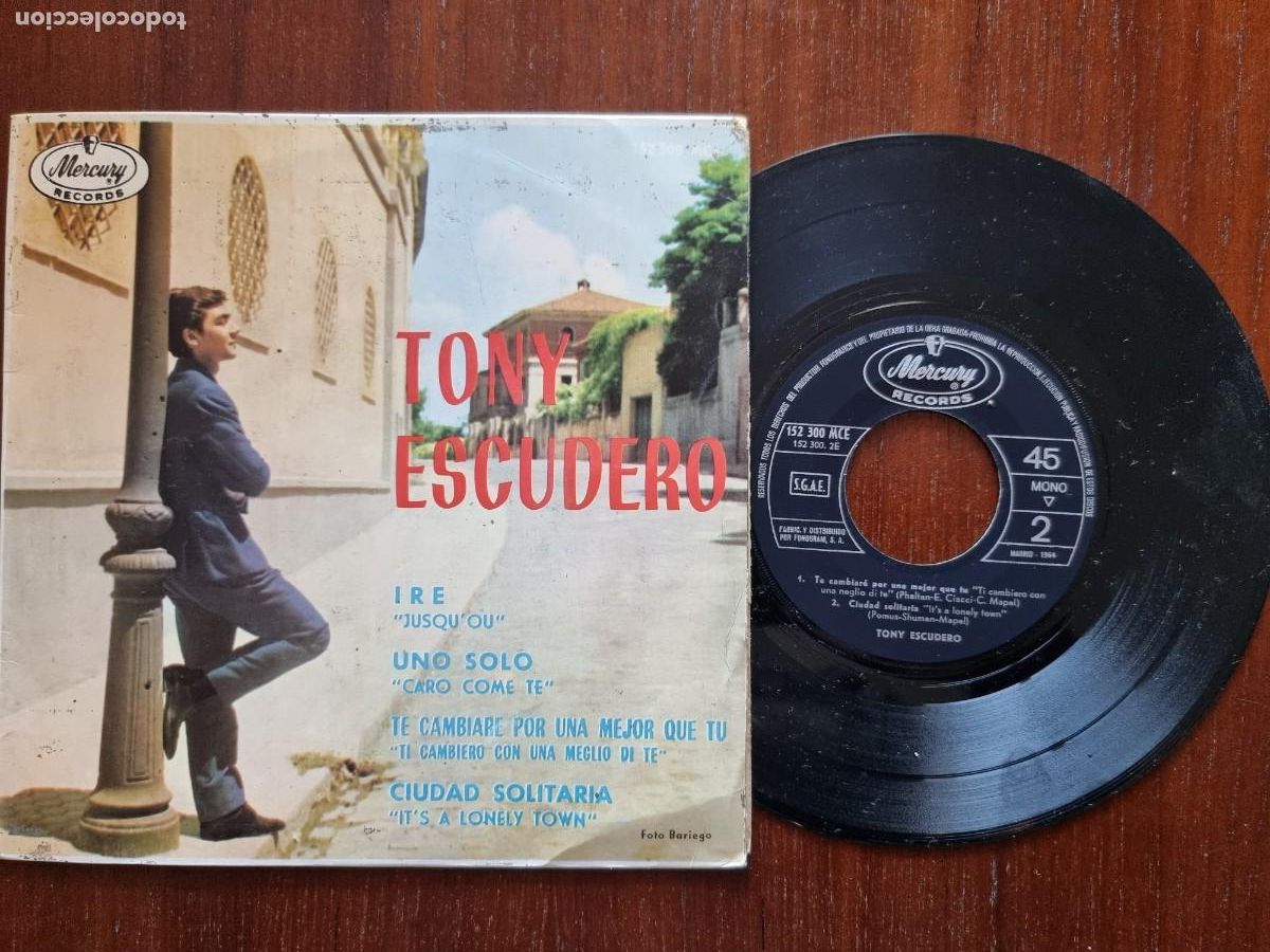Discos de vinilo: Disco Single.Tony Escudero.Ire - Foto 1