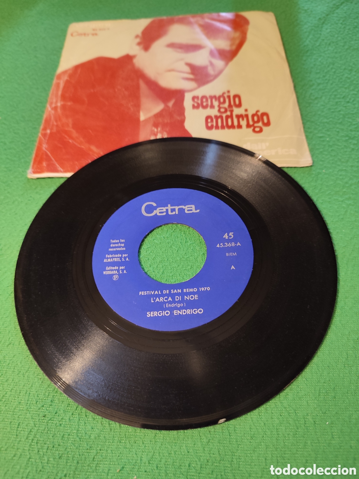 Discos de vinilo: Sergio Endrigo - LArca di No&eacute; - Foto 2