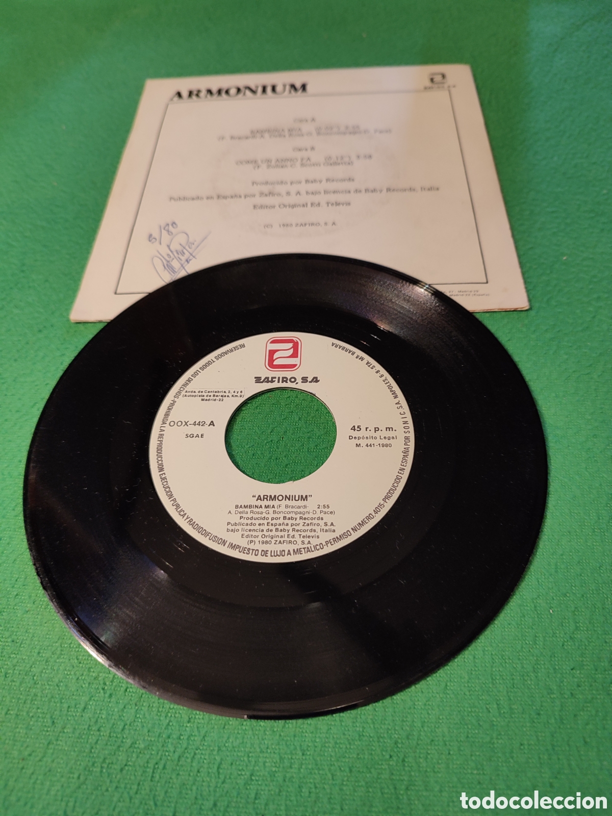 Discos de vinilo: Armonium - Bambina m&iacute;a - Foto 2