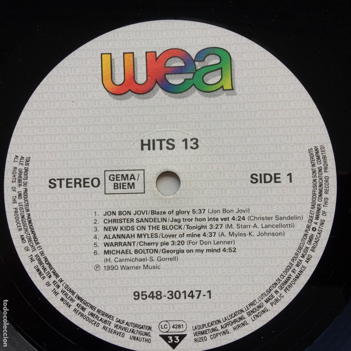 Discos de vinilo: Various &ndash; Hits 13 . 2 Lps Sweden 1990 WEA - Foto 6