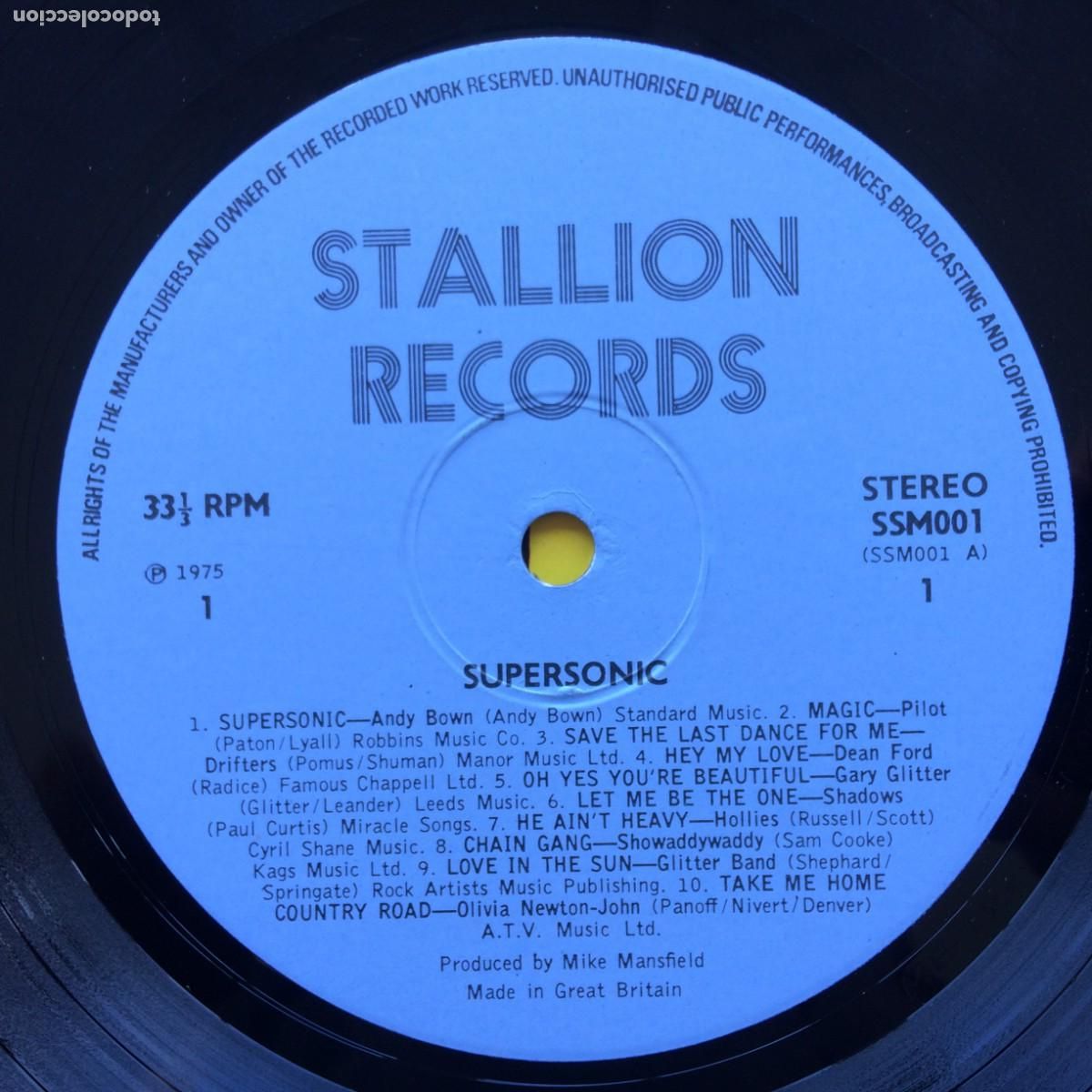 Discos de vinilo: Various &lrm;&ndash; Supersonic , UK 1975 Stallion Records - Foto 3