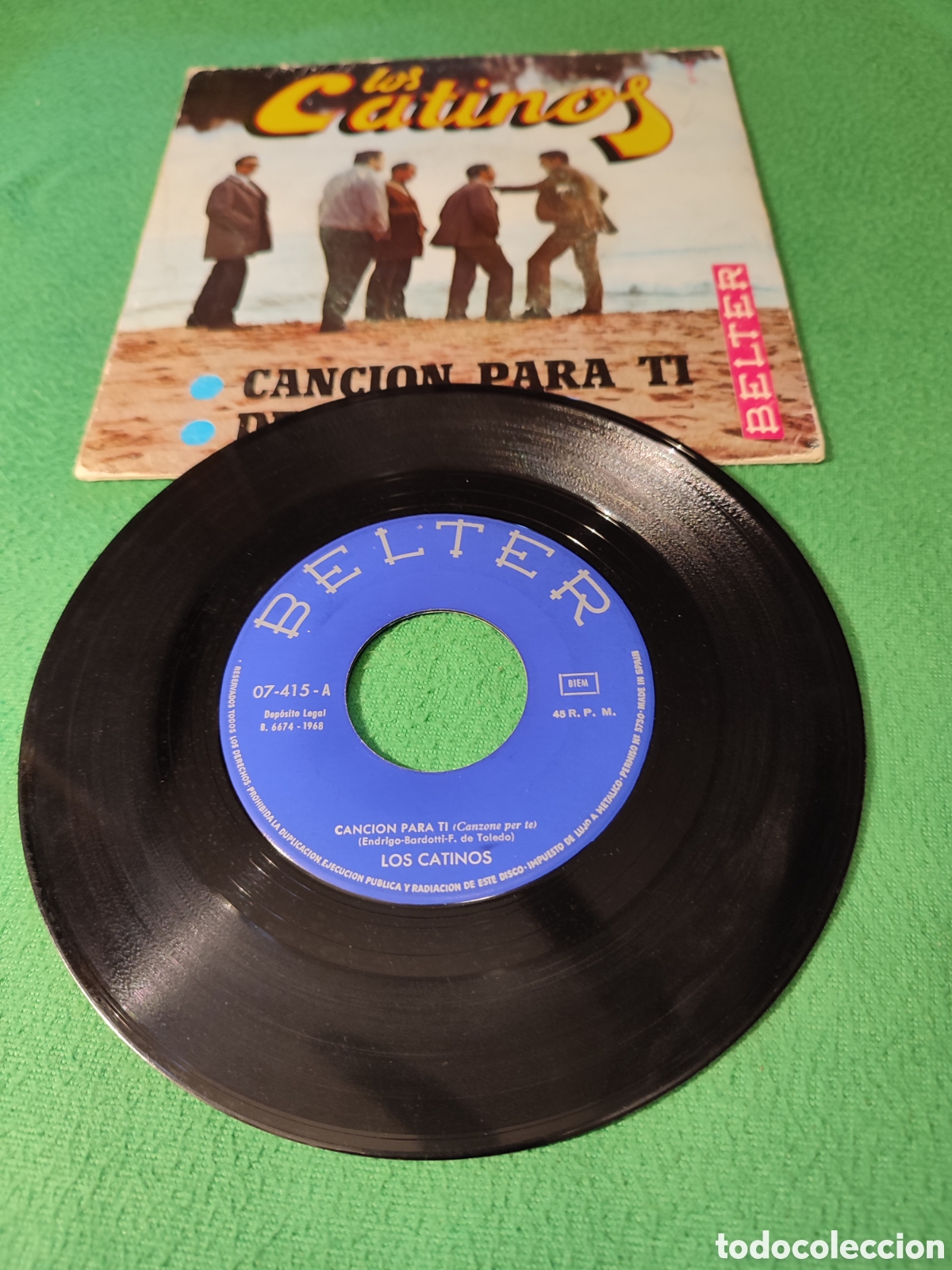 Discos de vinilo: Los Catinos - Canci&oacute;n para ti - Foto 2
