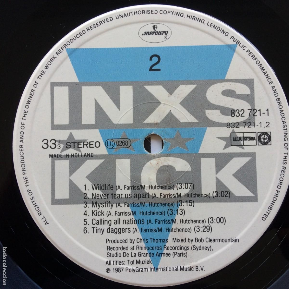 Discos de vinilo: INXS &lrm;&ndash; Kick , Holanda 1987 Mercury* - Foto 7