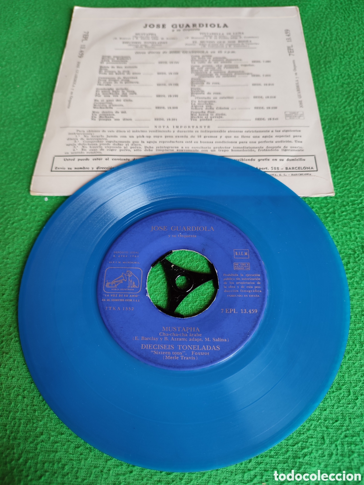 Discos de vinilo: Jos&eacute; Guardiola - Mustapha+ 3 - Foto 2