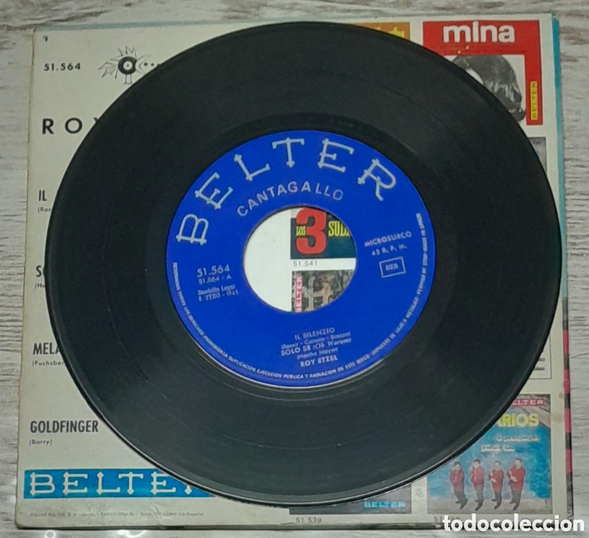 Discos de vinilo: ROY ETZEL - IL SILENZIO + 3 - BELTER 1965 - Foto 2