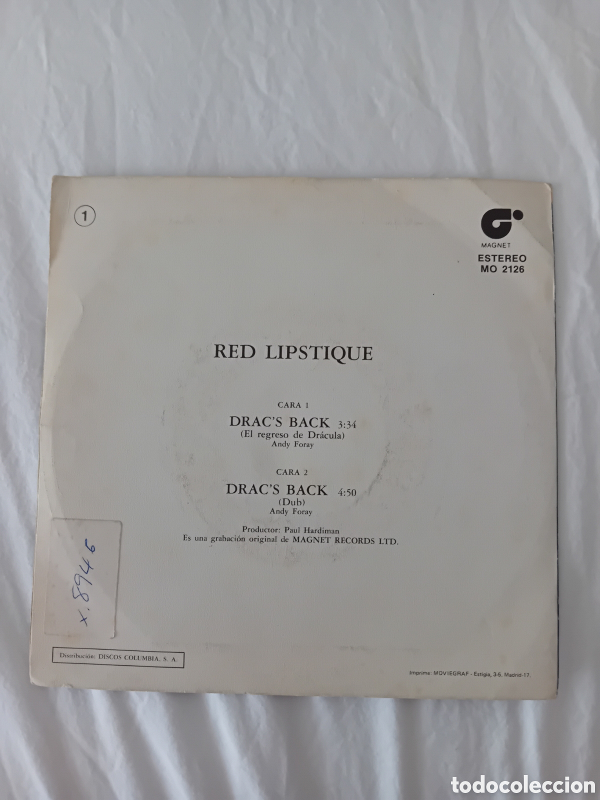 Discos de vinilo: RED LIPSTIQUE. DRACS BACK. EL REGRESO DE DRACULA - Foto 2