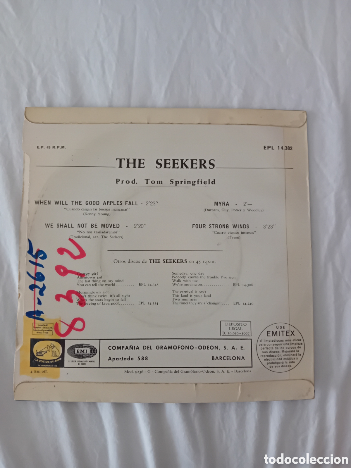 Discos de vinilo: THE SEEKERS. WHEN WILL THE GOOD APPLES FALL - Foto 2