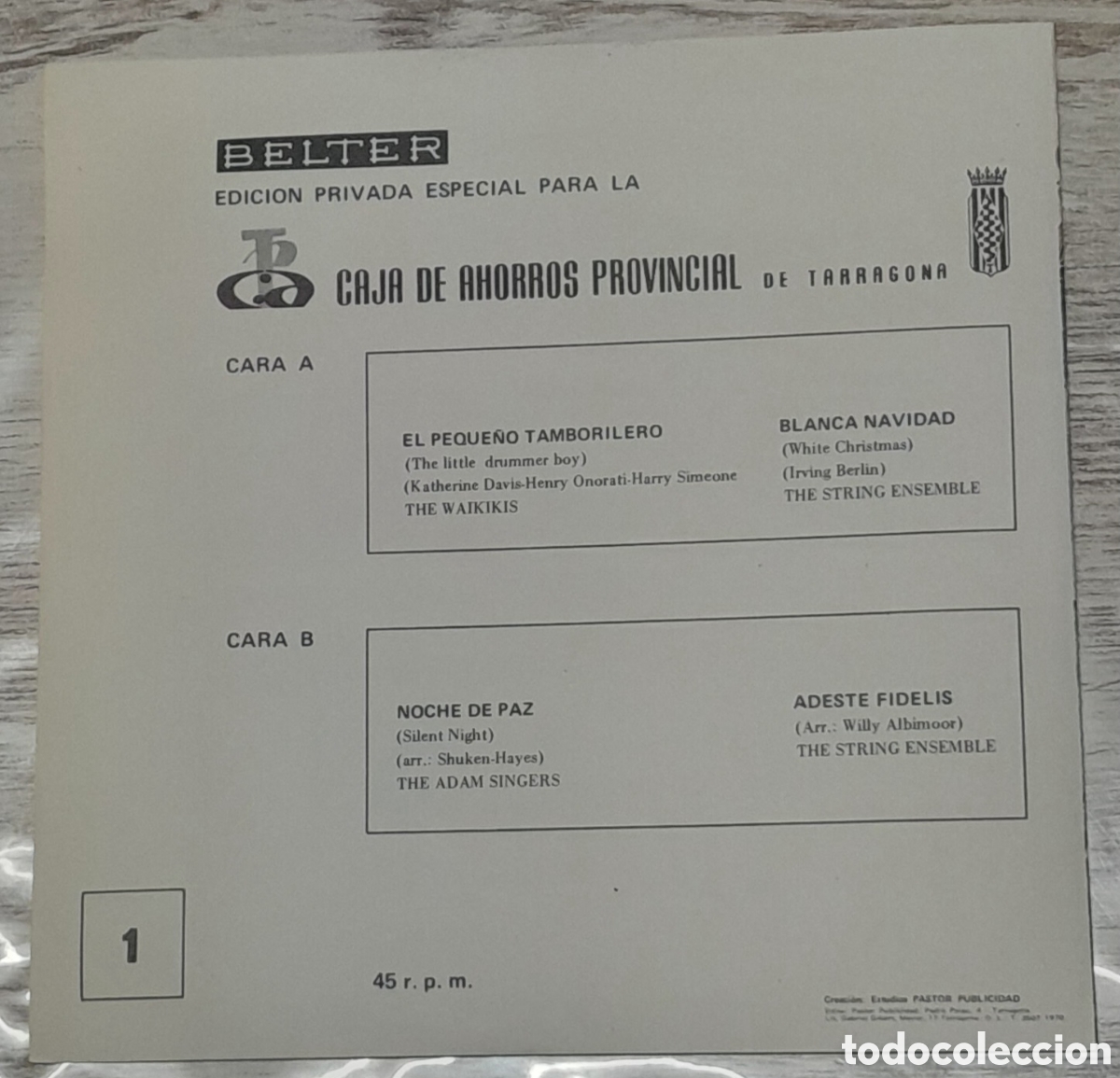 Discos de vinilo: FELIZ NAVIDAD - BELTER 1970 - Foto 4