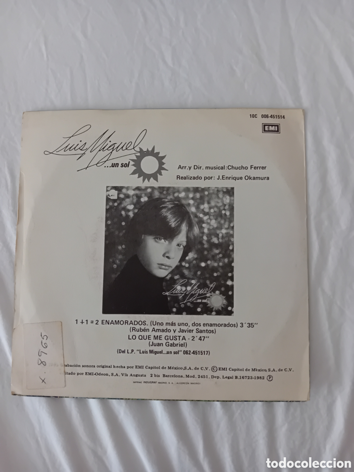 Discos de vinilo: LUIS MIGUEL. UN SOL - Foto 2
