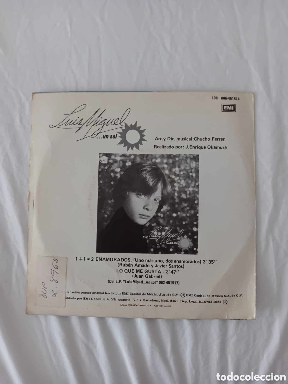 Discos de vinilo: LUIS MIGUEL. UN SOL - Foto 2