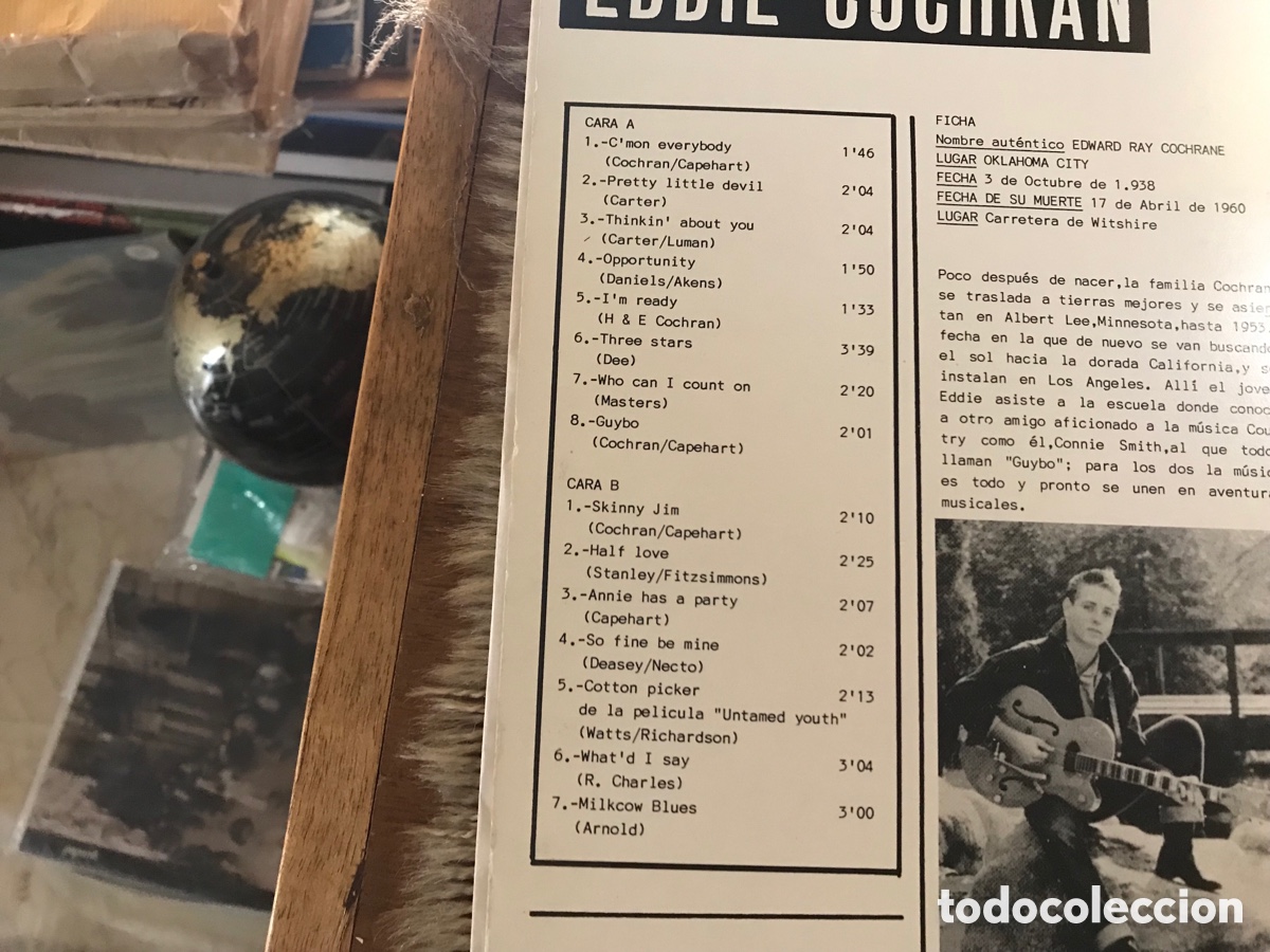 Discos de vinilo: Eddie Cochran - Foto 3