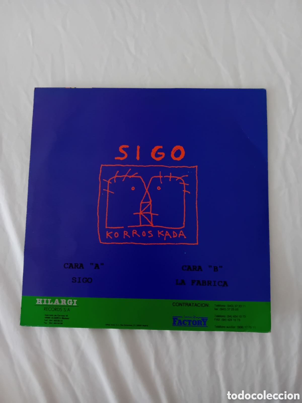 Discos de vinilo: KORROSKADA. SIGO. LA F&Aacute;BRICA - Foto 2