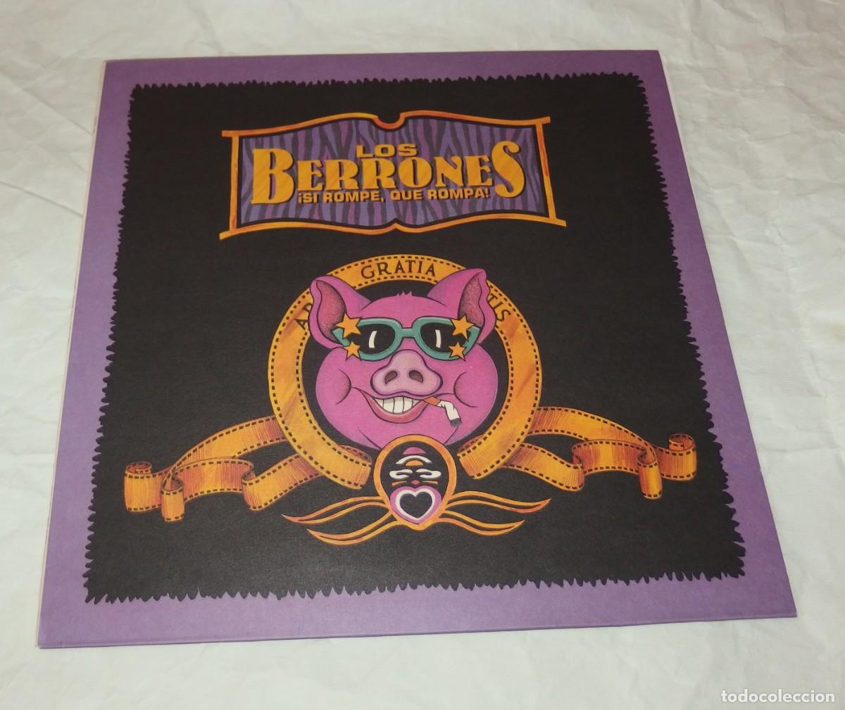 Discos de vinilo: LOS BERRONES,&iexcl;SI ROMPE,QUE ROMPA!A&Ntilde;O 1990,LP - Foto 1