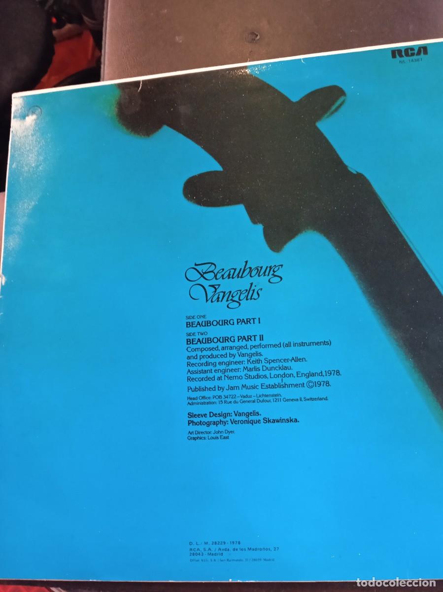 Discos de vinilo: VANGELIS- BEAUBOURG. LP - Foto 2