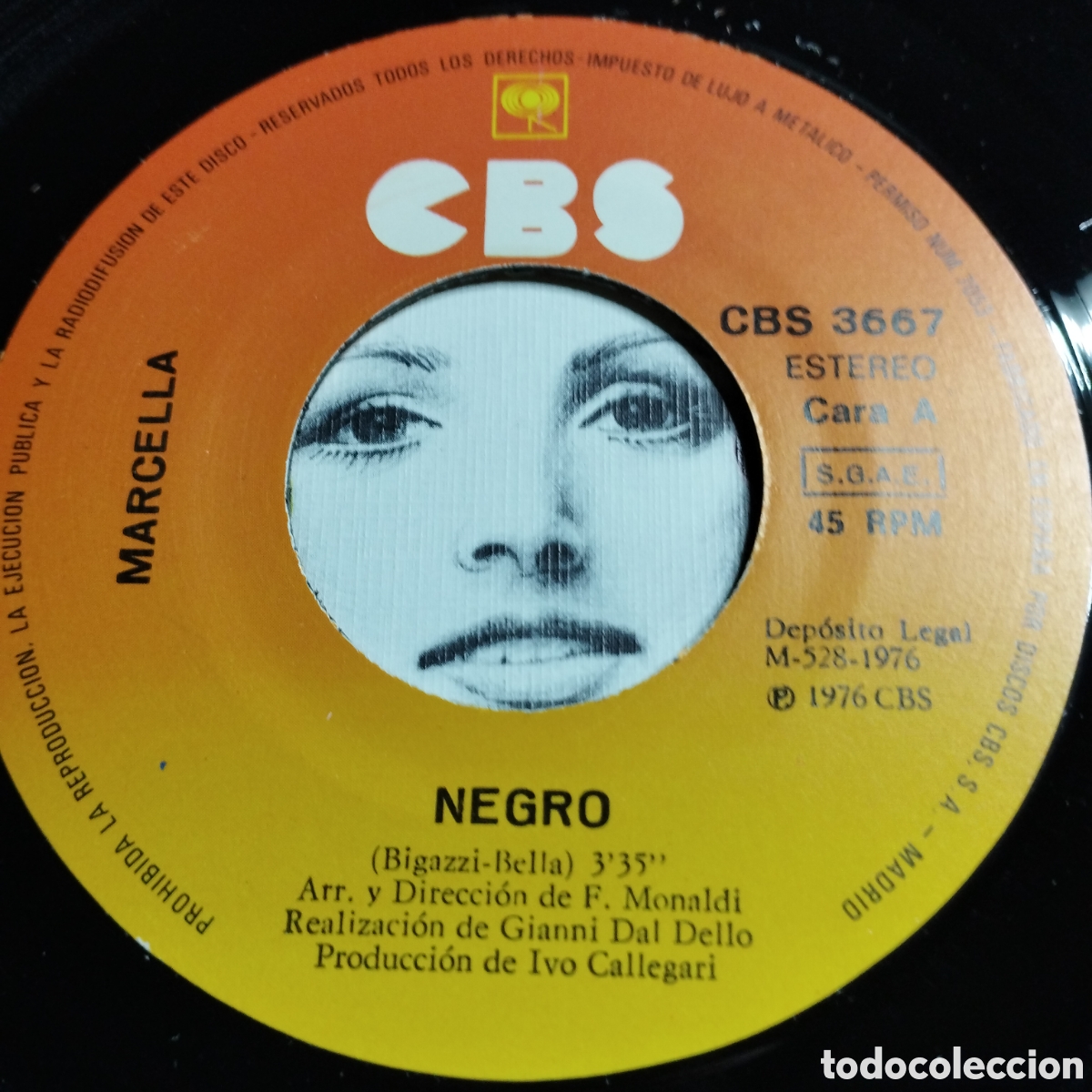 Discos de vinilo: Single 7&rdquo; Marcella 1976 Negro + Y t&uacute; quien eres? Nuevo. - Foto 3