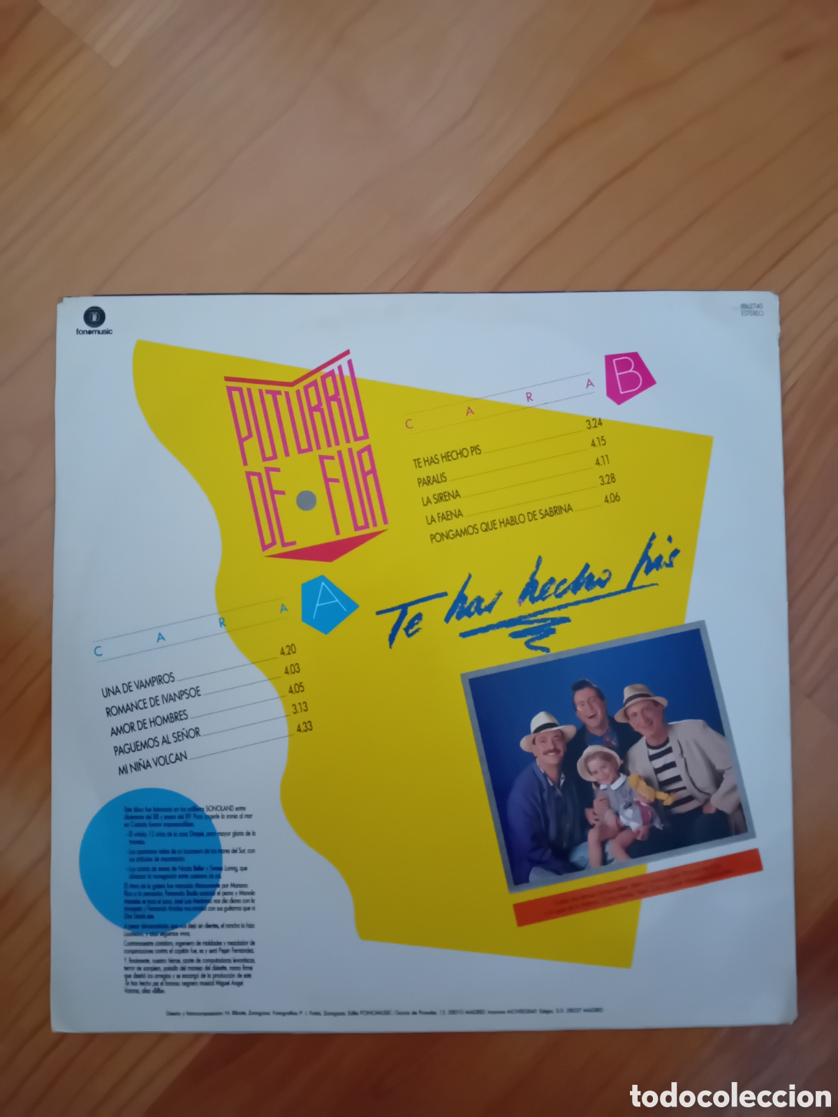 Discos de vinilo: PUTURRU DE FUA. TE HAS HECHO PIS - Foto 2
