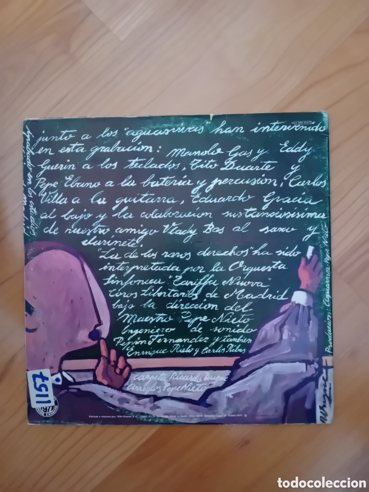 Discos de vinilo: AGUAVIVA. NO HAY DERECHO - Foto 2