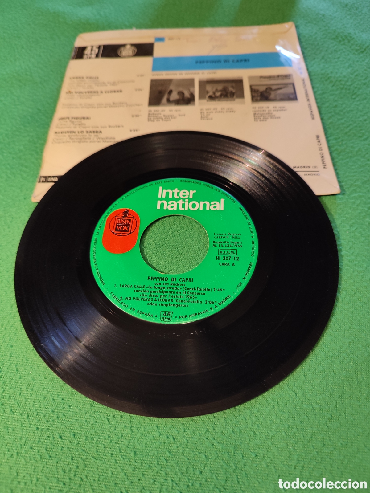 Discos de vinilo: Peppino di Capri - Larga calle + 3 - Foto 2