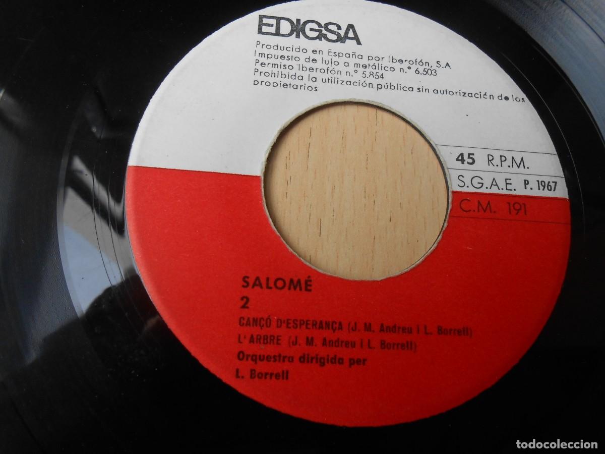Discos de vinilo: SALOME, EP, COM EL VENT + 3, A&Ntilde;O 1967, EDIGSA CM 191 - Foto 4