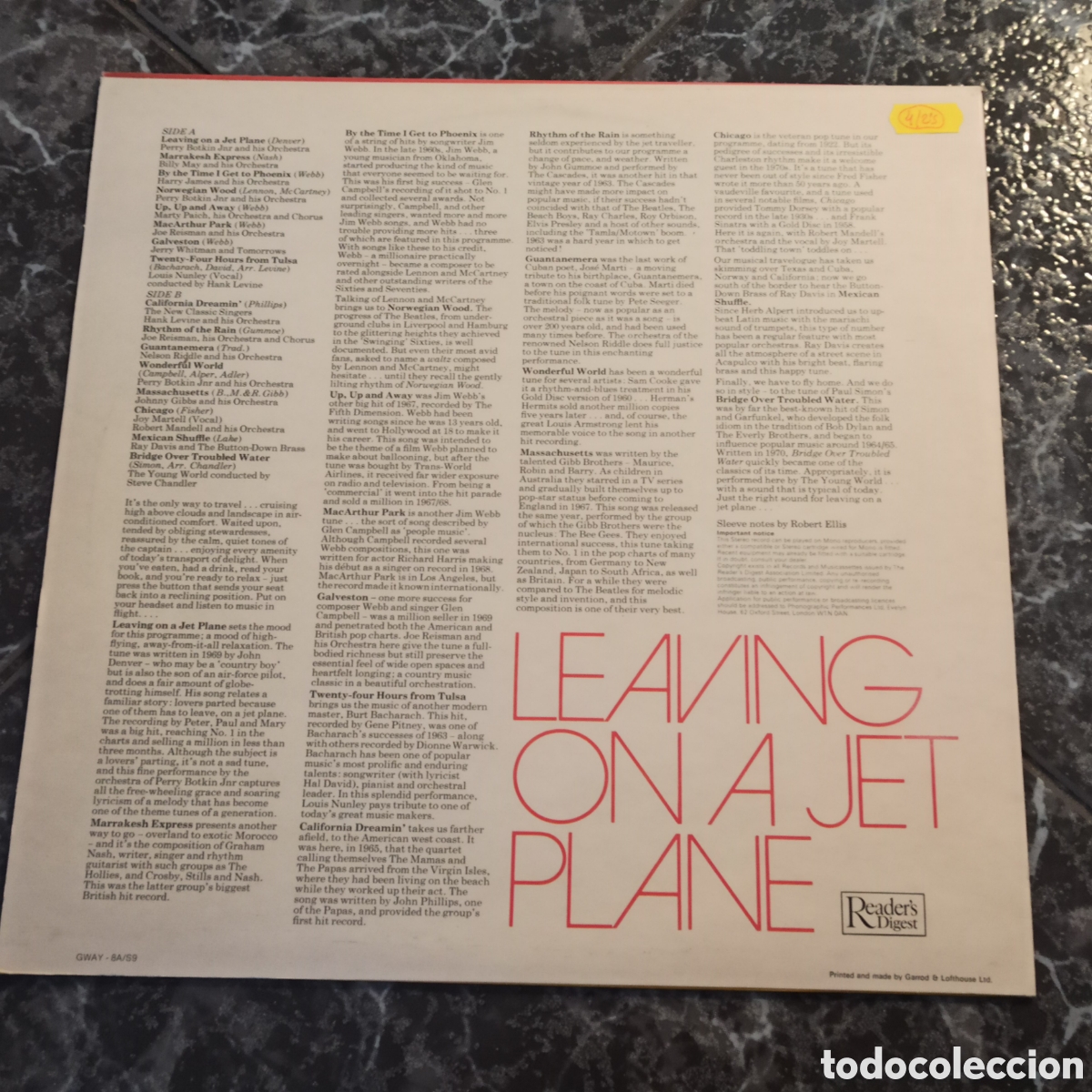 Discos de vinilo: Leaving On A Jet Plane (LP, Comp) - Foto 2