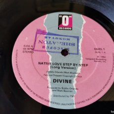 Discos de vinilo: DIVINE – NATIVE LOVE STEP BY STEP ,VINYL, 12” 1982 UK QUEL 1